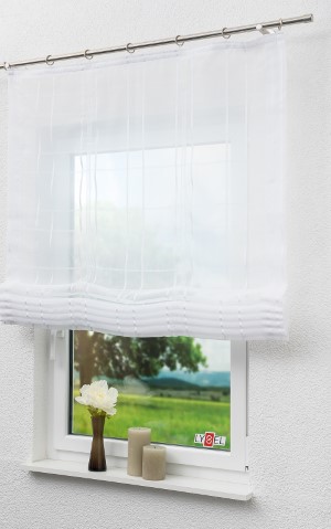 moderne - Fensterdeko Raffrollo Wohnzimmer im von