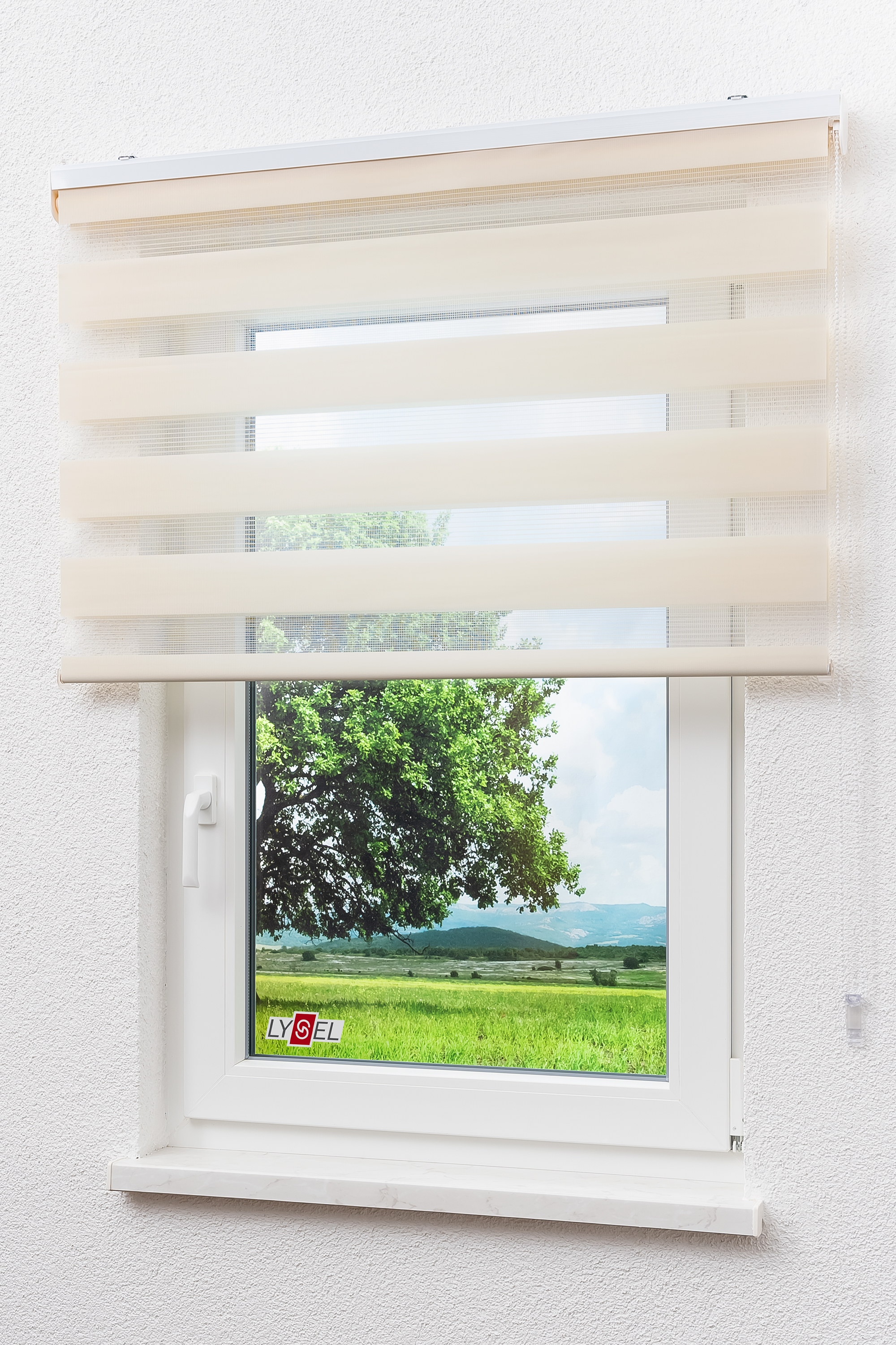 Solid Lysel Duo Tür Doppelrollo Outlet Blende Fenster blickdicht mit Rollo eBay |