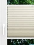 LYSEL HOME Plissee 140A Oliv Krepp Pearl Fensteransicht